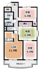 ベルドミールの物件間取画像